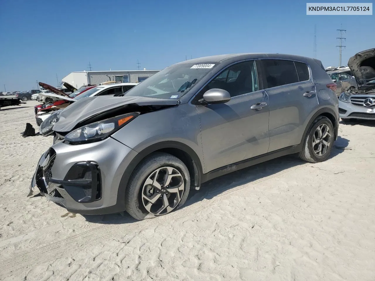 2020 Kia Sportage Lx VIN: KNDPM3AC1L7705124 Lot: 77009004