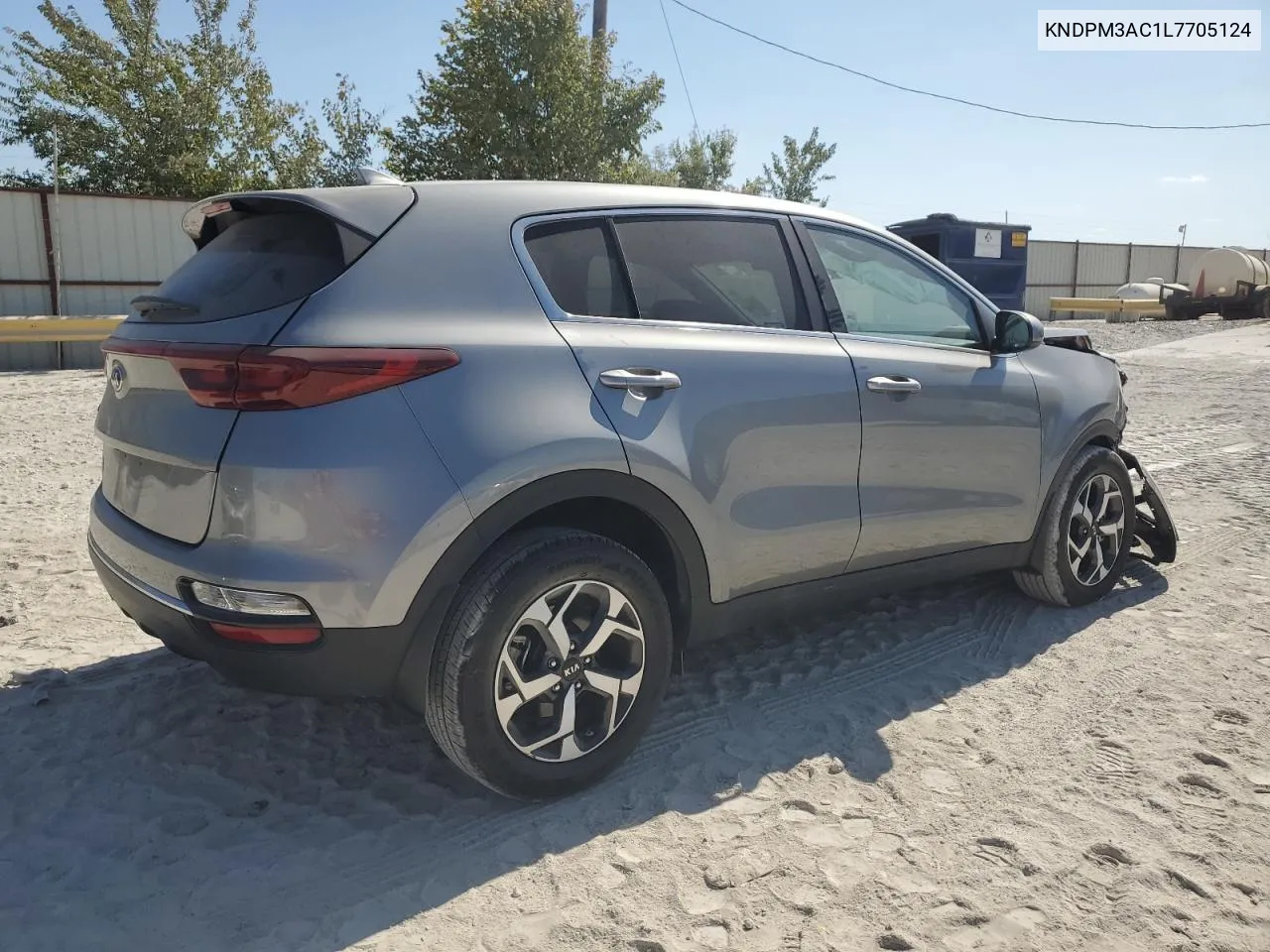 2020 Kia Sportage Lx VIN: KNDPM3AC1L7705124 Lot: 77009004