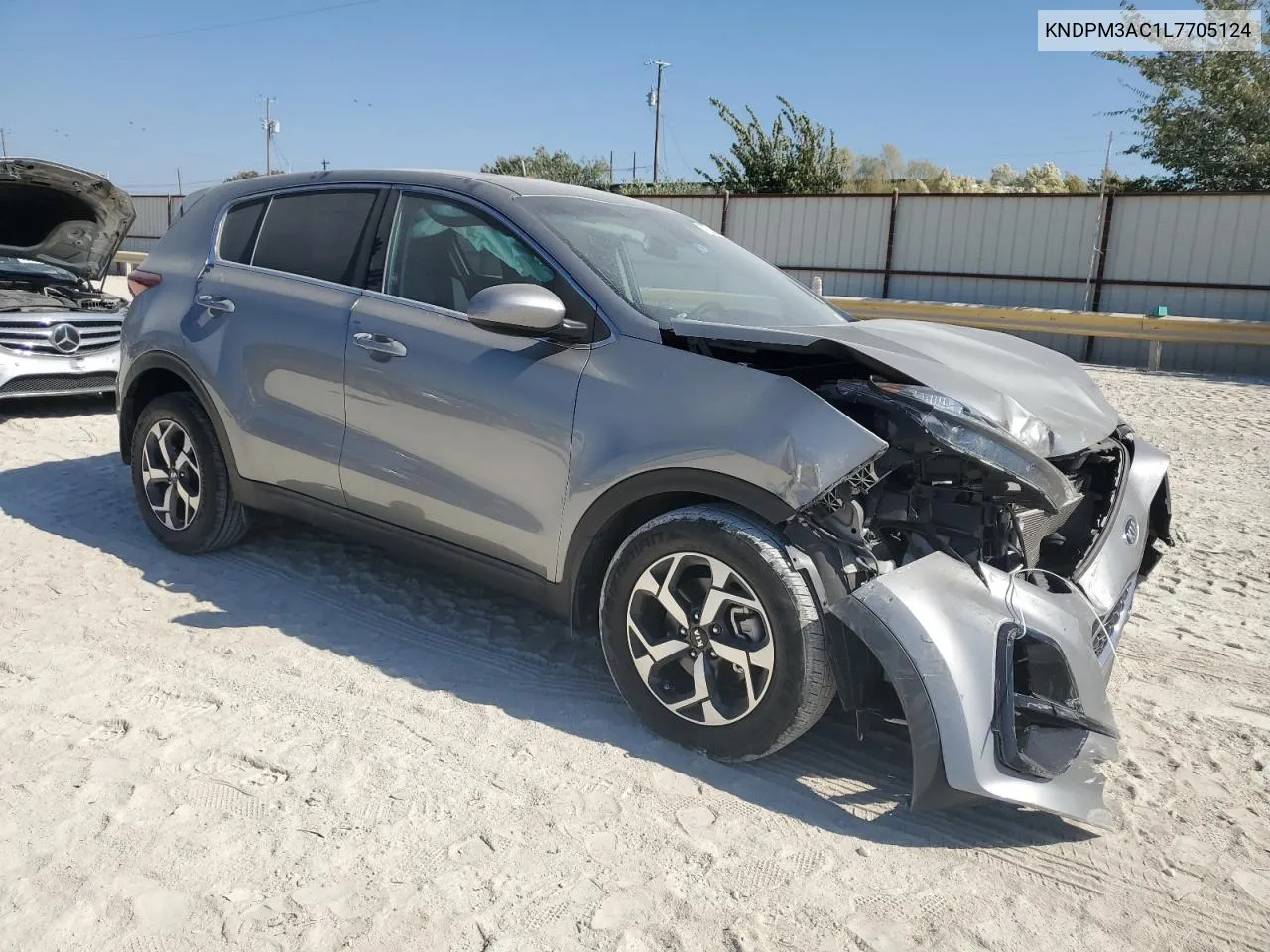 2020 Kia Sportage Lx VIN: KNDPM3AC1L7705124 Lot: 77009004