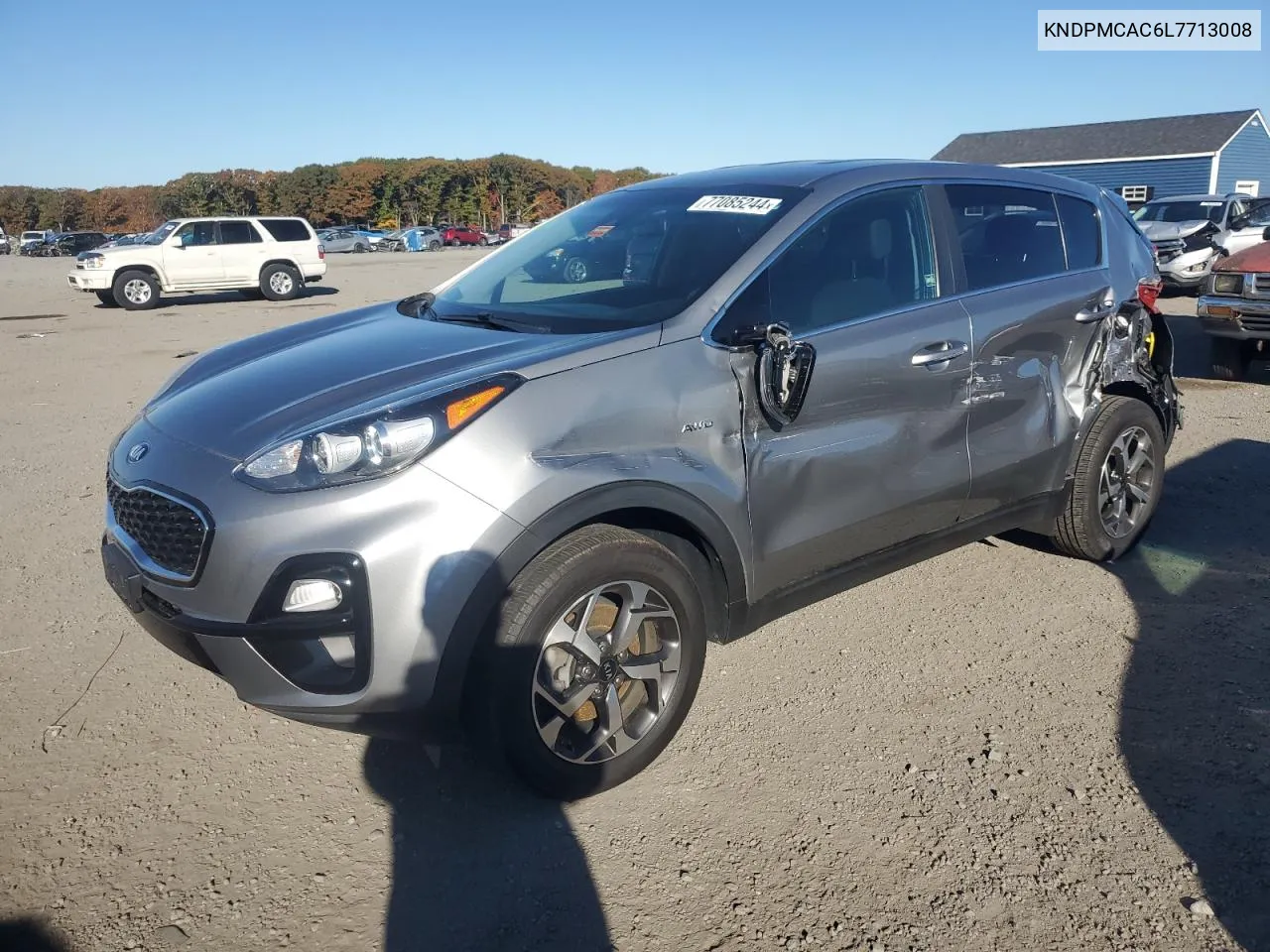 2020 Kia Sportage Lx VIN: KNDPMCAC6L7713008 Lot: 77085244