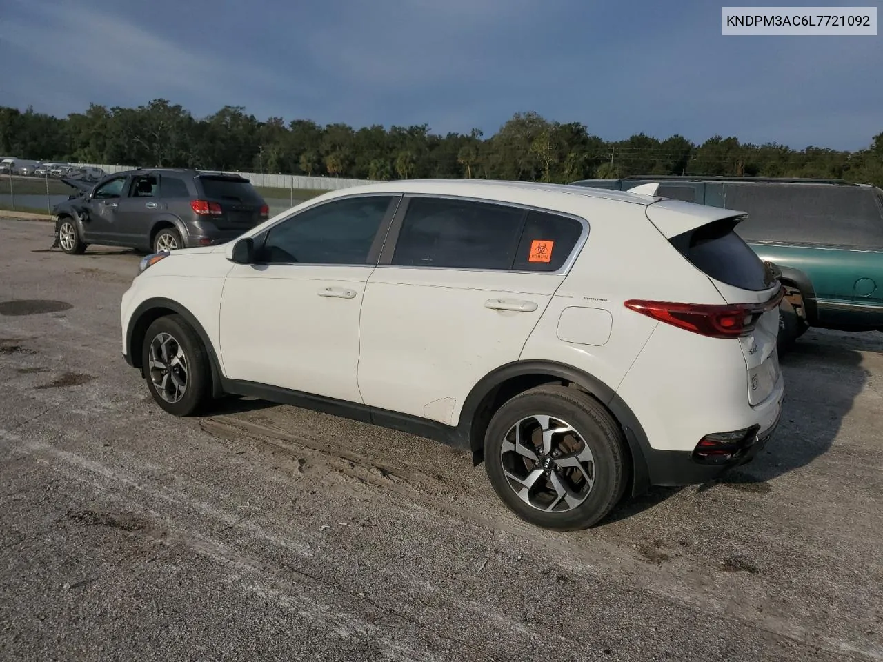 2020 Kia Sportage Lx VIN: KNDPM3AC6L7721092 Lot: 77093884