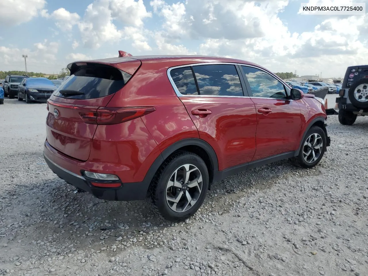 2020 Kia Sportage Lx VIN: KNDPM3AC0L7725400 Lot: 77373874