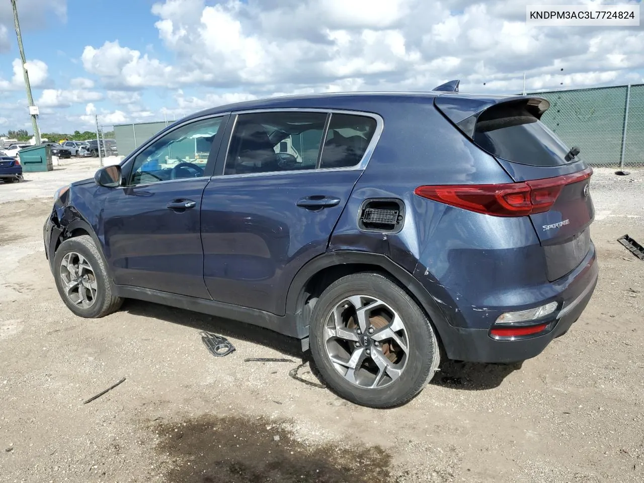 2020 Kia Sportage Lx VIN: KNDPM3AC3L7724824 Lot: 77425134