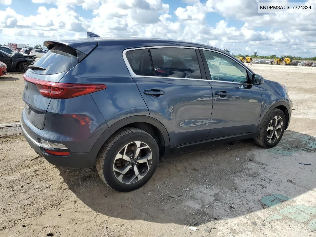 2020 Kia Sportage Lx VIN: KNDPM3AC3L7724824 Lot: 77425134