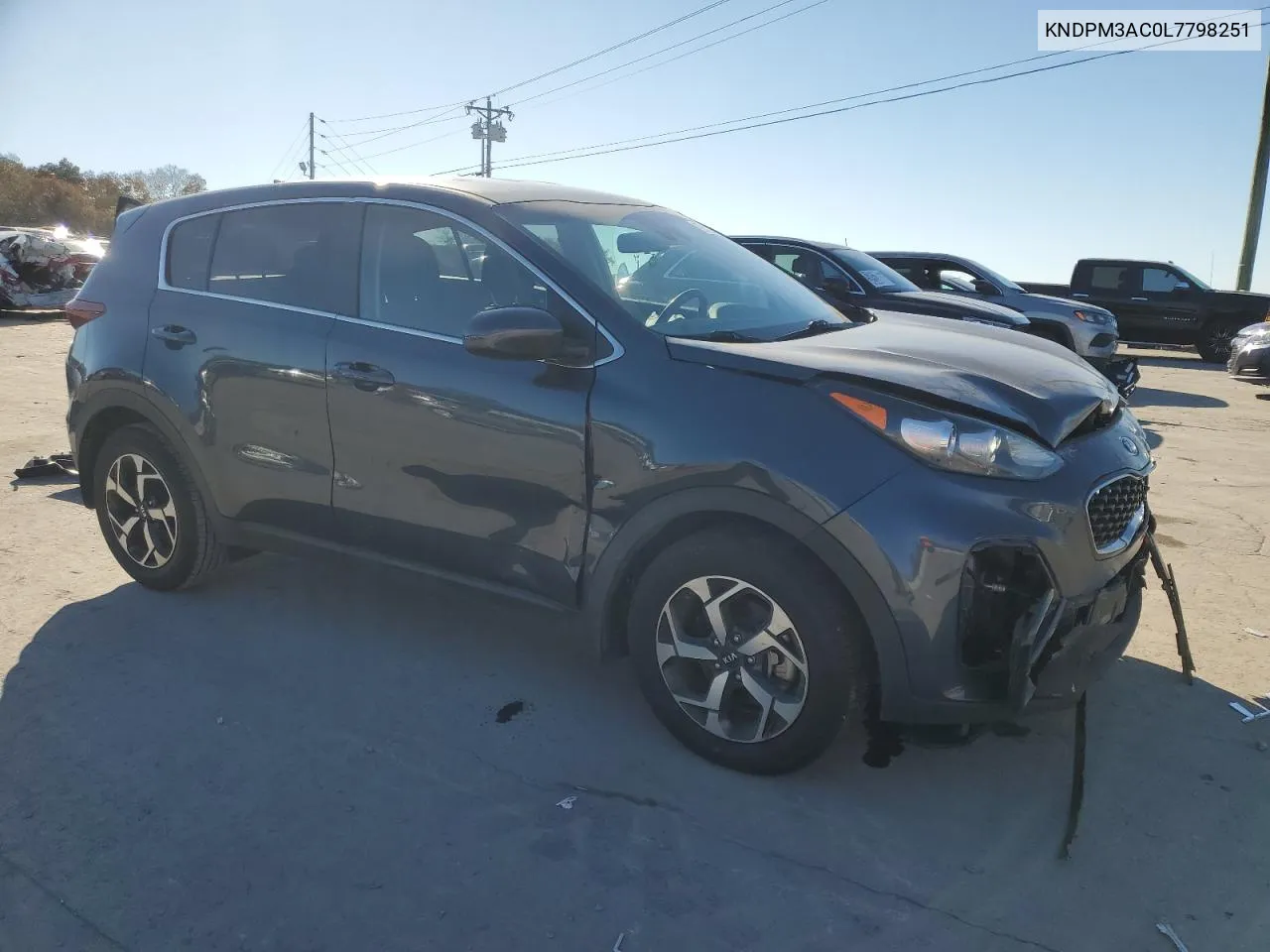 2020 Kia Sportage Lx VIN: KNDPM3AC0L7798251 Lot: 77534274