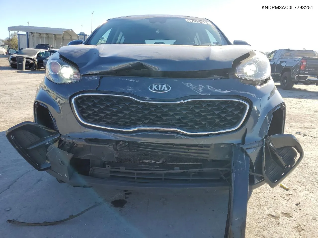 2020 Kia Sportage Lx VIN: KNDPM3AC0L7798251 Lot: 77534274