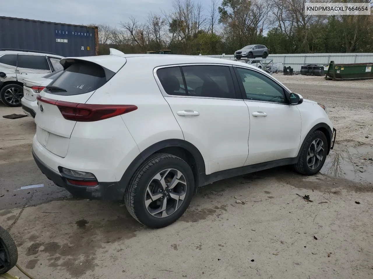 2020 Kia Sportage Lx VIN: KNDPM3ACXL7664654 Lot: 77573394