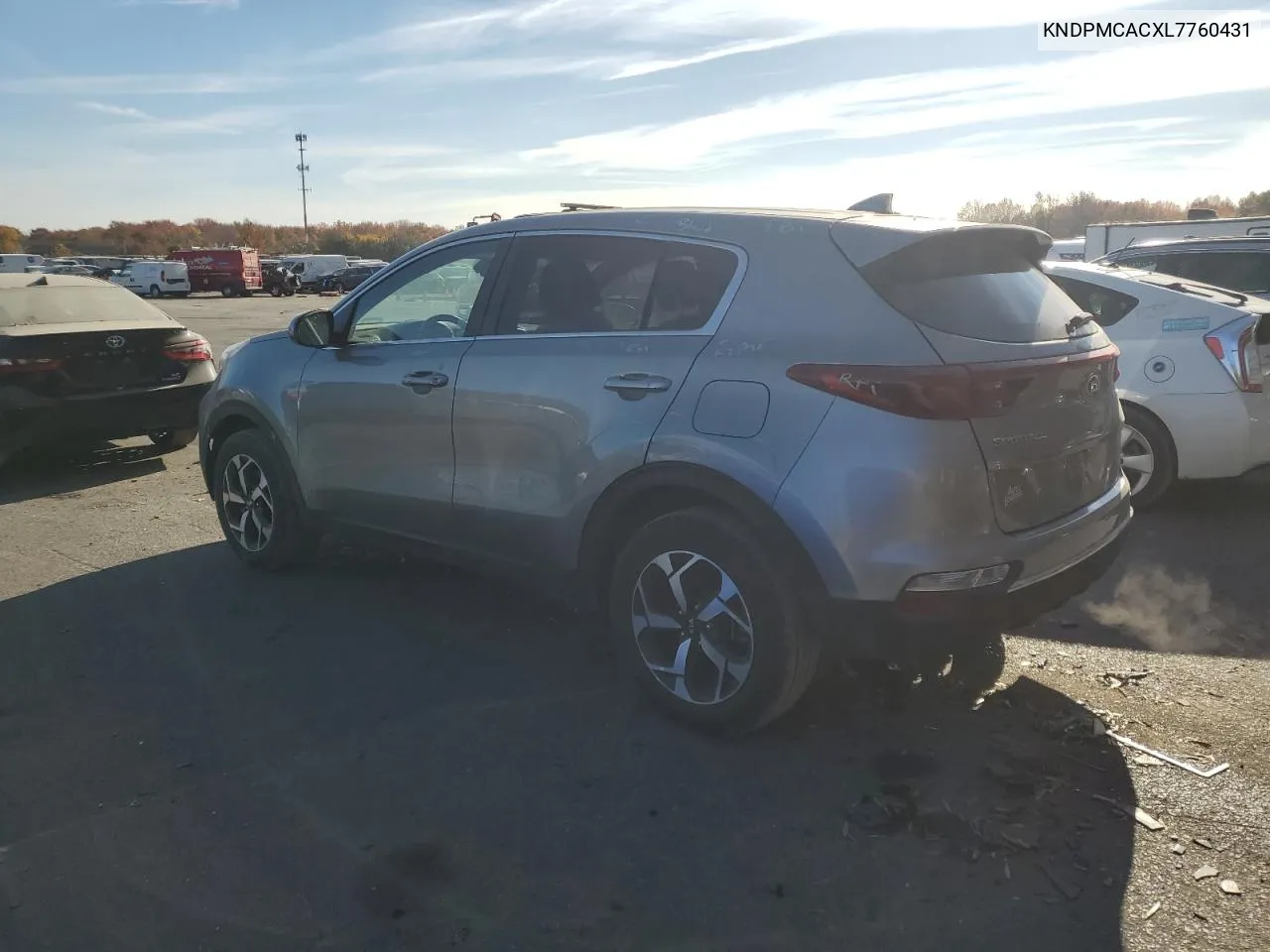 2020 Kia Sportage Lx VIN: KNDPMCACXL7760431 Lot: 77612544