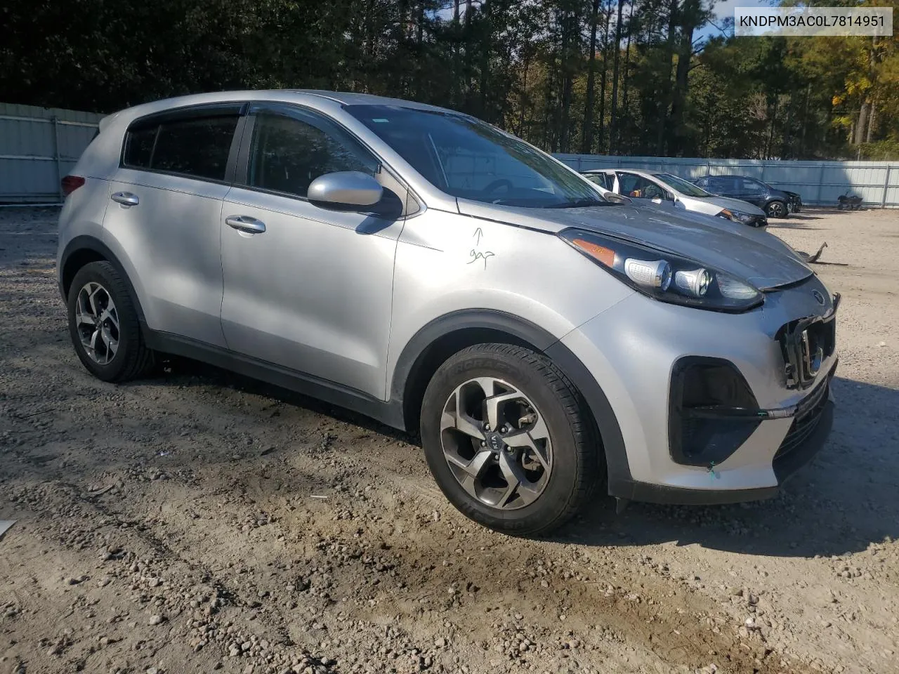 2020 Kia Sportage Lx VIN: KNDPM3AC0L7814951 Lot: 77893744