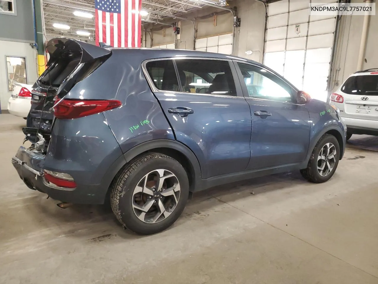 2020 Kia Sportage Lx VIN: KNDPM3AC9L7757021 Lot: 77962414