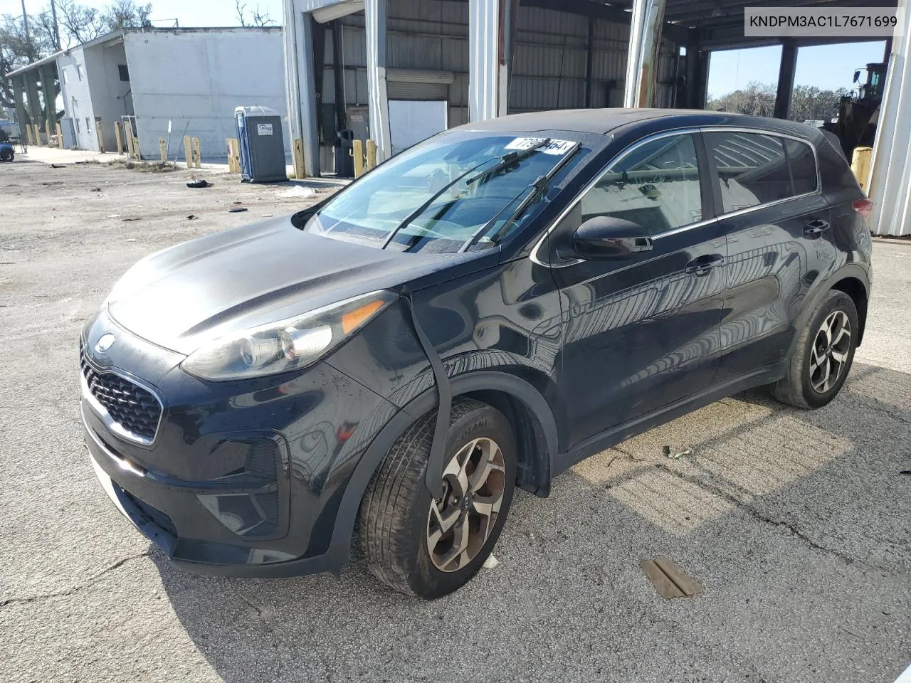 2020 Kia Sportage Lx VIN: KNDPM3AC1L7671699 Lot: 77965454