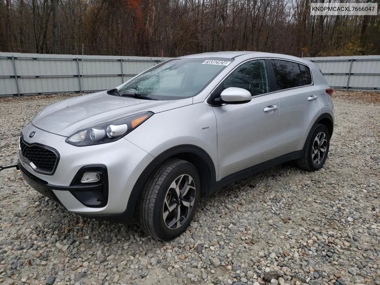 2020 Kia Sportage Lx VIN: KNDPMCACXL7666047 Lot: 78382924