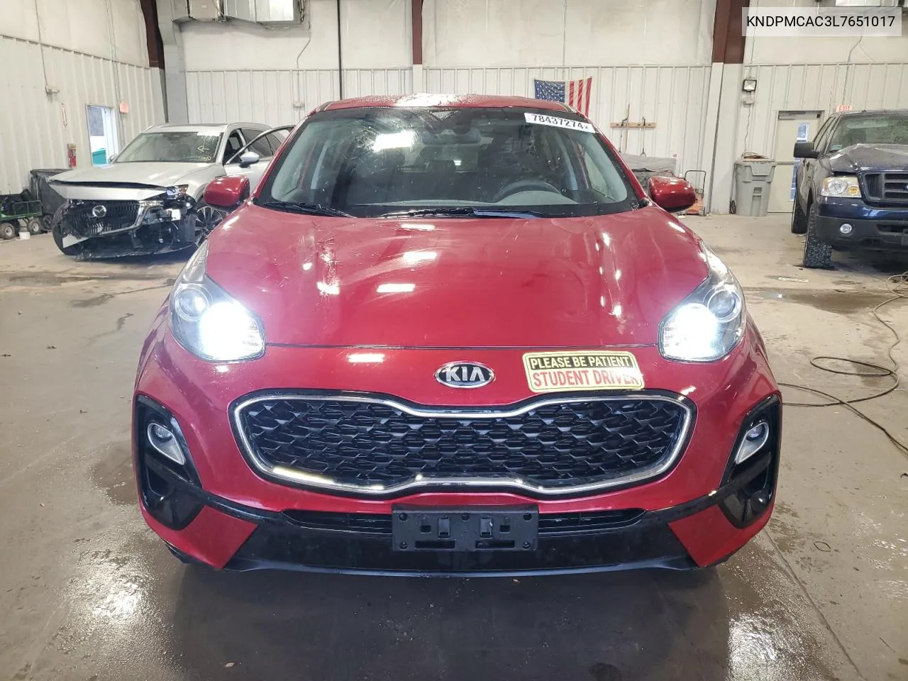 2020 Kia Sportage Lx VIN: KNDPMCAC3L7651017 Lot: 78437274