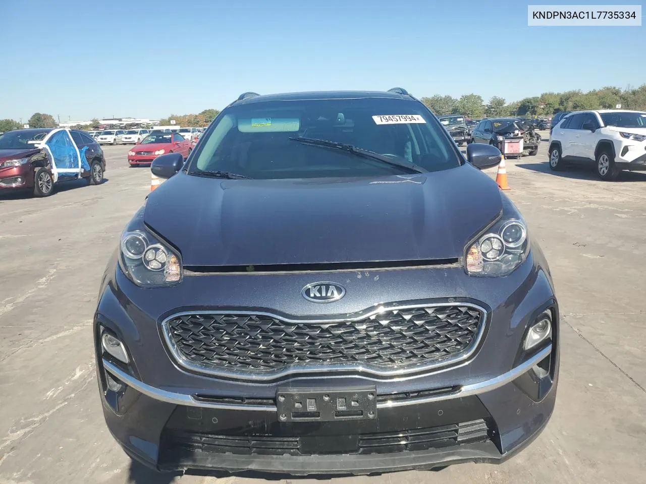 2020 Kia Sportage Ex VIN: KNDPN3AC1L7735334 Lot: 79457994