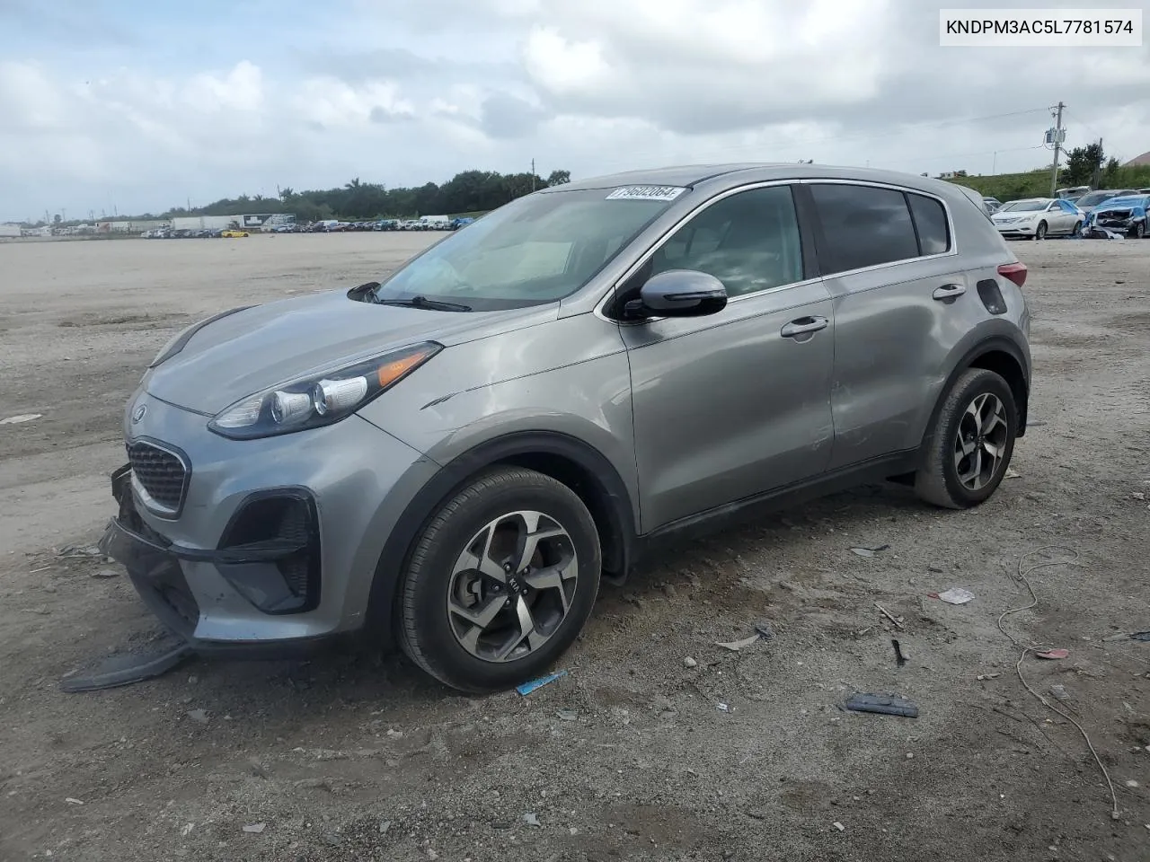 2020 Kia Sportage Lx VIN: KNDPM3AC5L7781574 Lot: 79602064