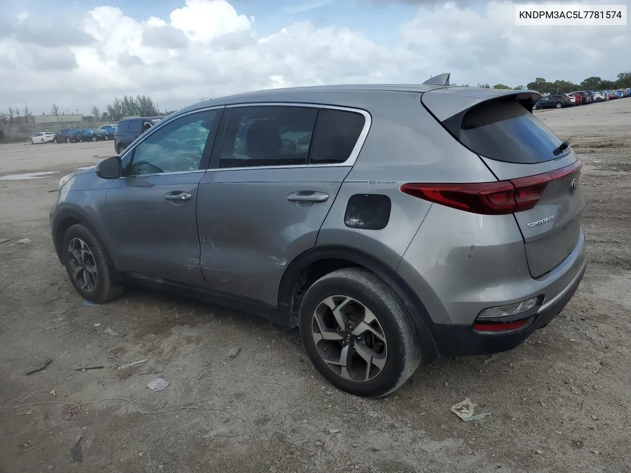 2020 Kia Sportage Lx VIN: KNDPM3AC5L7781574 Lot: 79602064