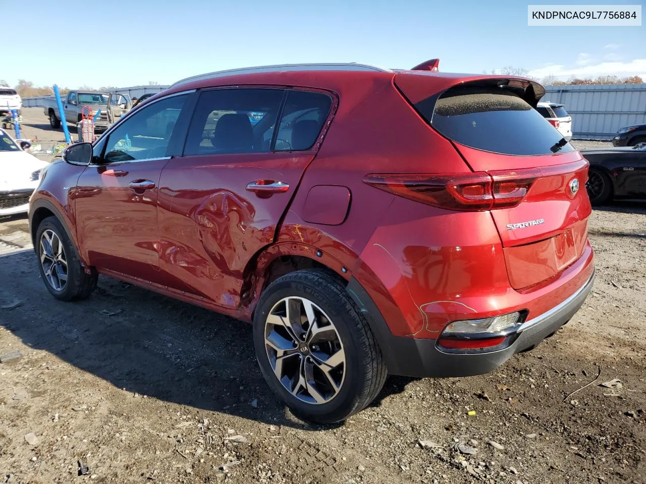 2020 Kia Sportage Ex VIN: KNDPNCAC9L7756884 Lot: 80020254