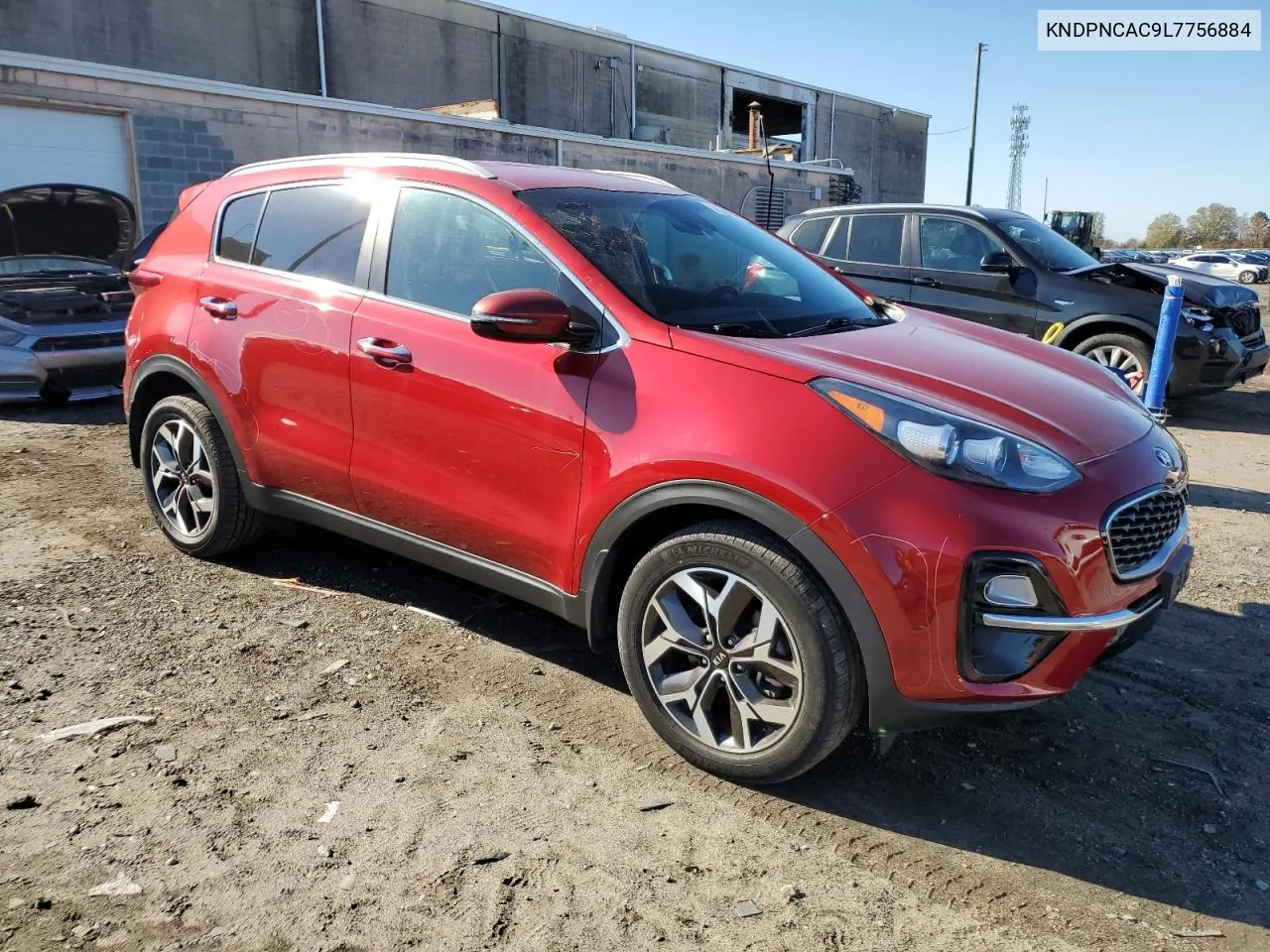 2020 Kia Sportage Ex VIN: KNDPNCAC9L7756884 Lot: 80020254