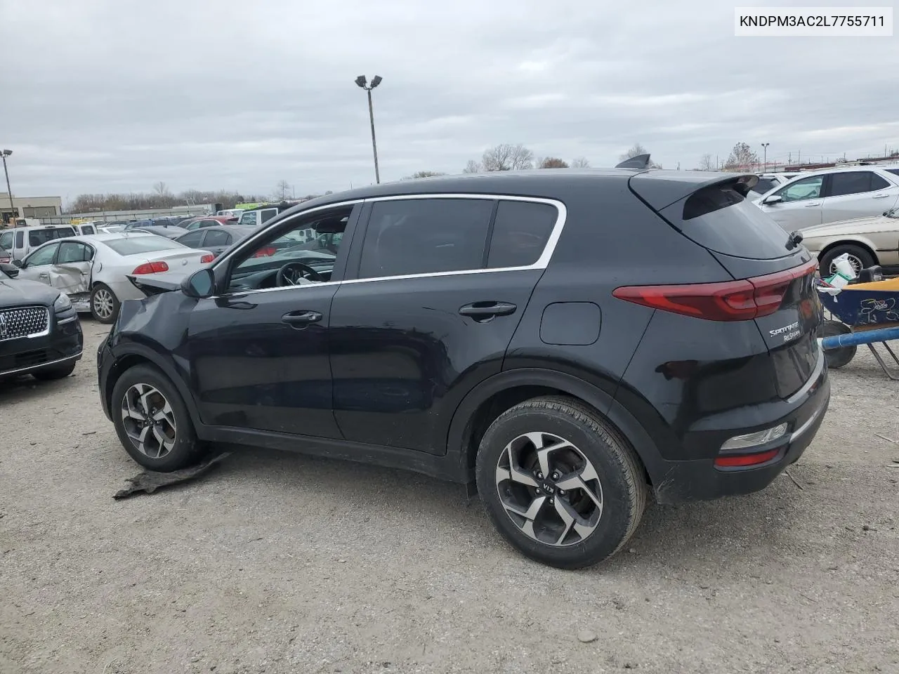 2020 Kia Sportage Lx VIN: KNDPM3AC2L7755711 Lot: 80158864