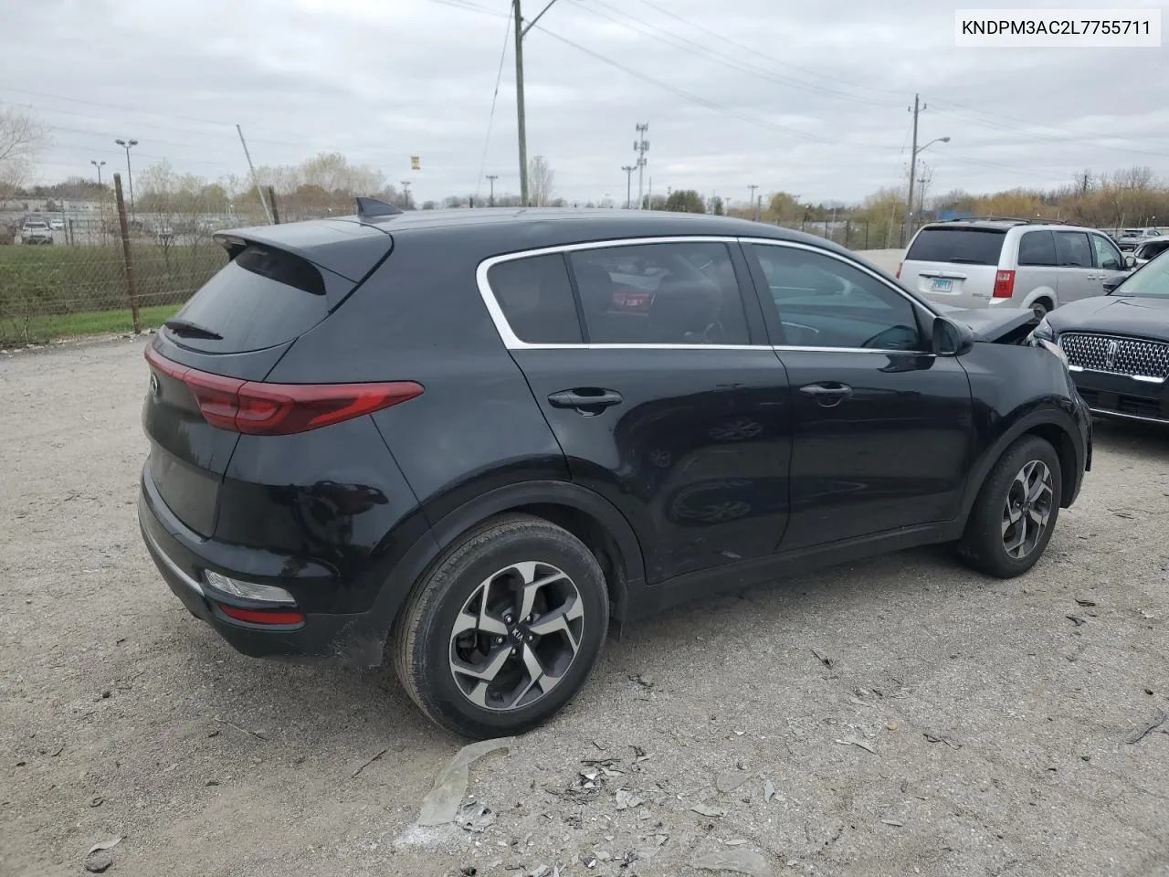 2020 Kia Sportage Lx VIN: KNDPM3AC2L7755711 Lot: 80158864