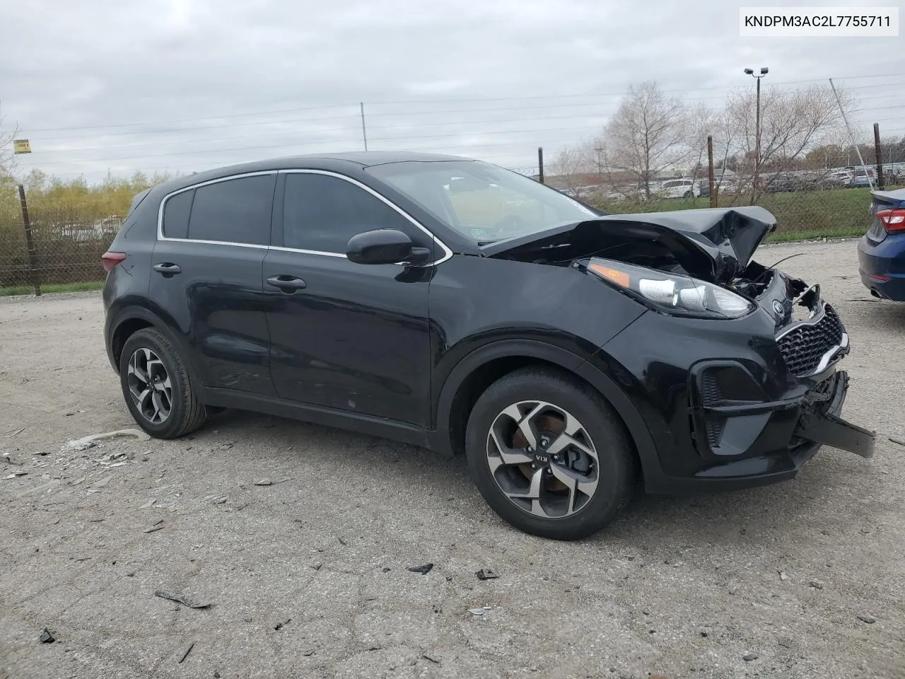 2020 Kia Sportage Lx VIN: KNDPM3AC2L7755711 Lot: 80158864