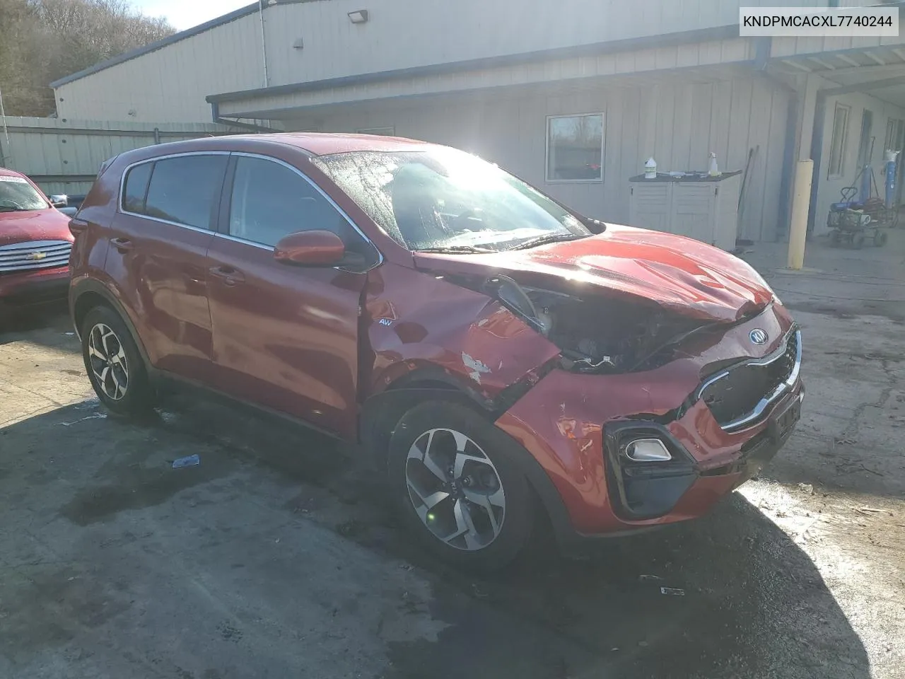 2020 Kia Sportage Lx VIN: KNDPMCACXL7740244 Lot: 80329364