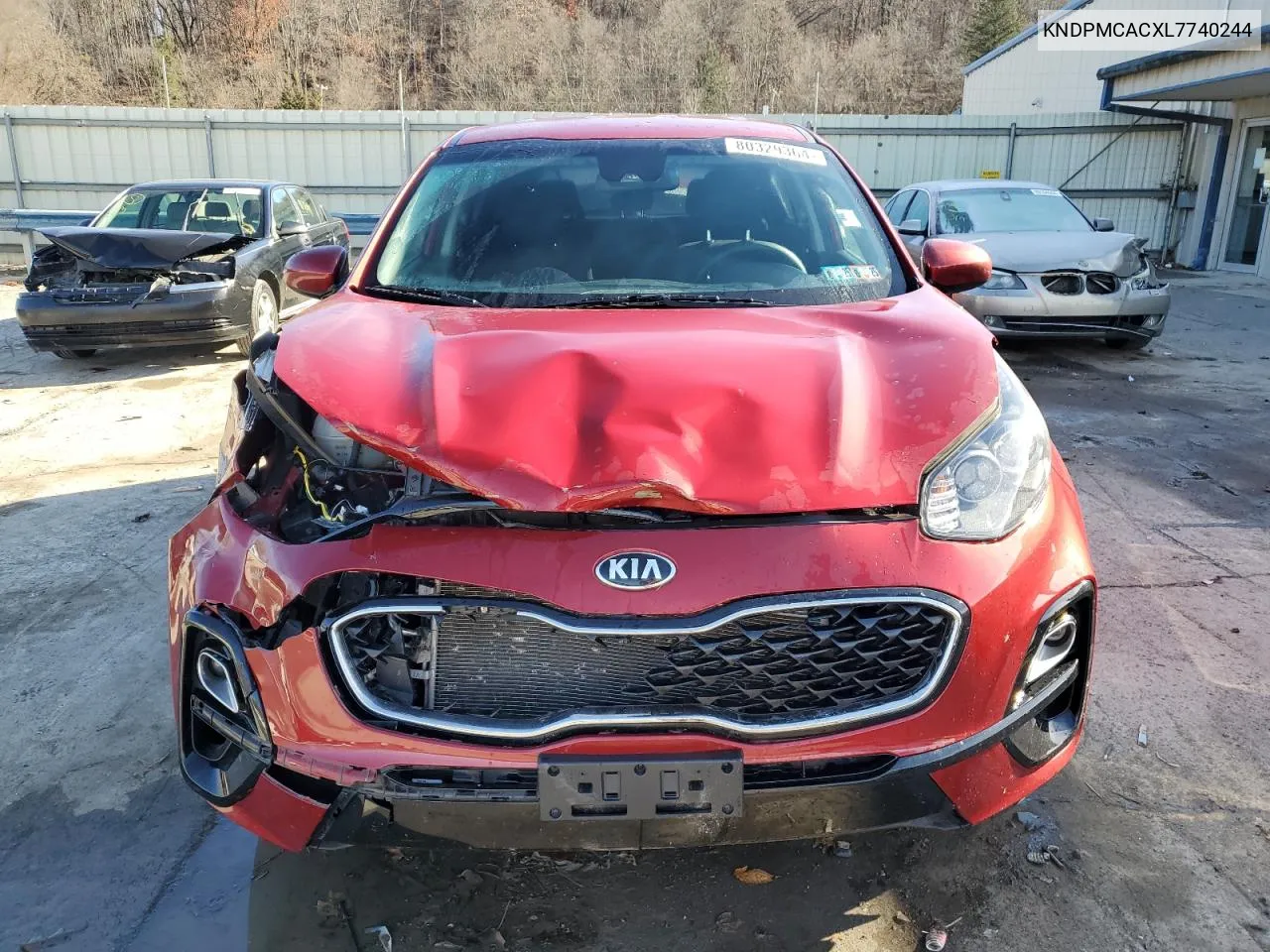 2020 Kia Sportage Lx VIN: KNDPMCACXL7740244 Lot: 80329364