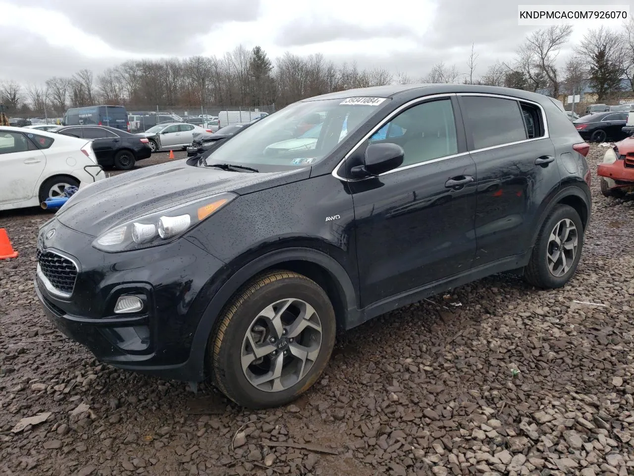 2021 Kia Sportage Lx VIN: KNDPMCAC0M7926070 Lot: 39341084