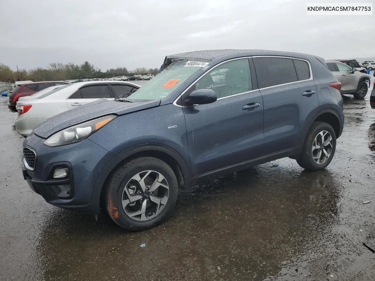 2021 Kia Sportage Lx VIN: KNDPMCAC5M7847753 Lot: 49004474