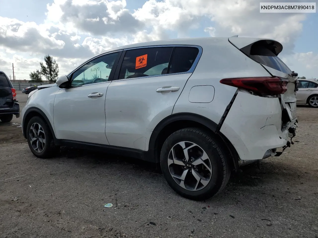 2021 Kia Sportage Lx VIN: KNDPM3AC8M7890418 Lot: 49125164