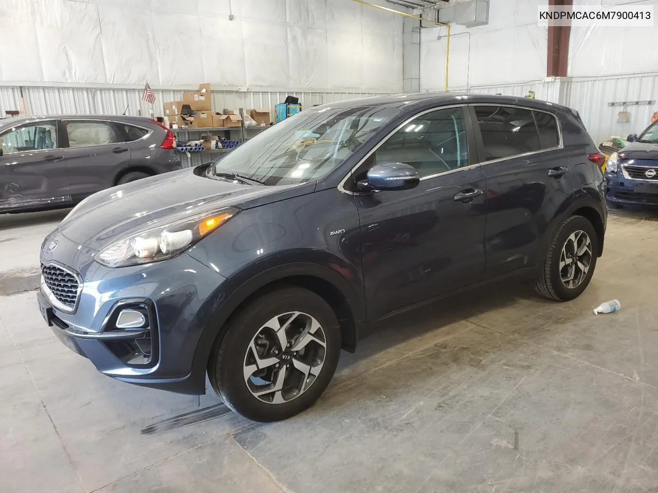 2021 Kia Sportage Lx VIN: KNDPMCAC6M7900413 Lot: 52590554