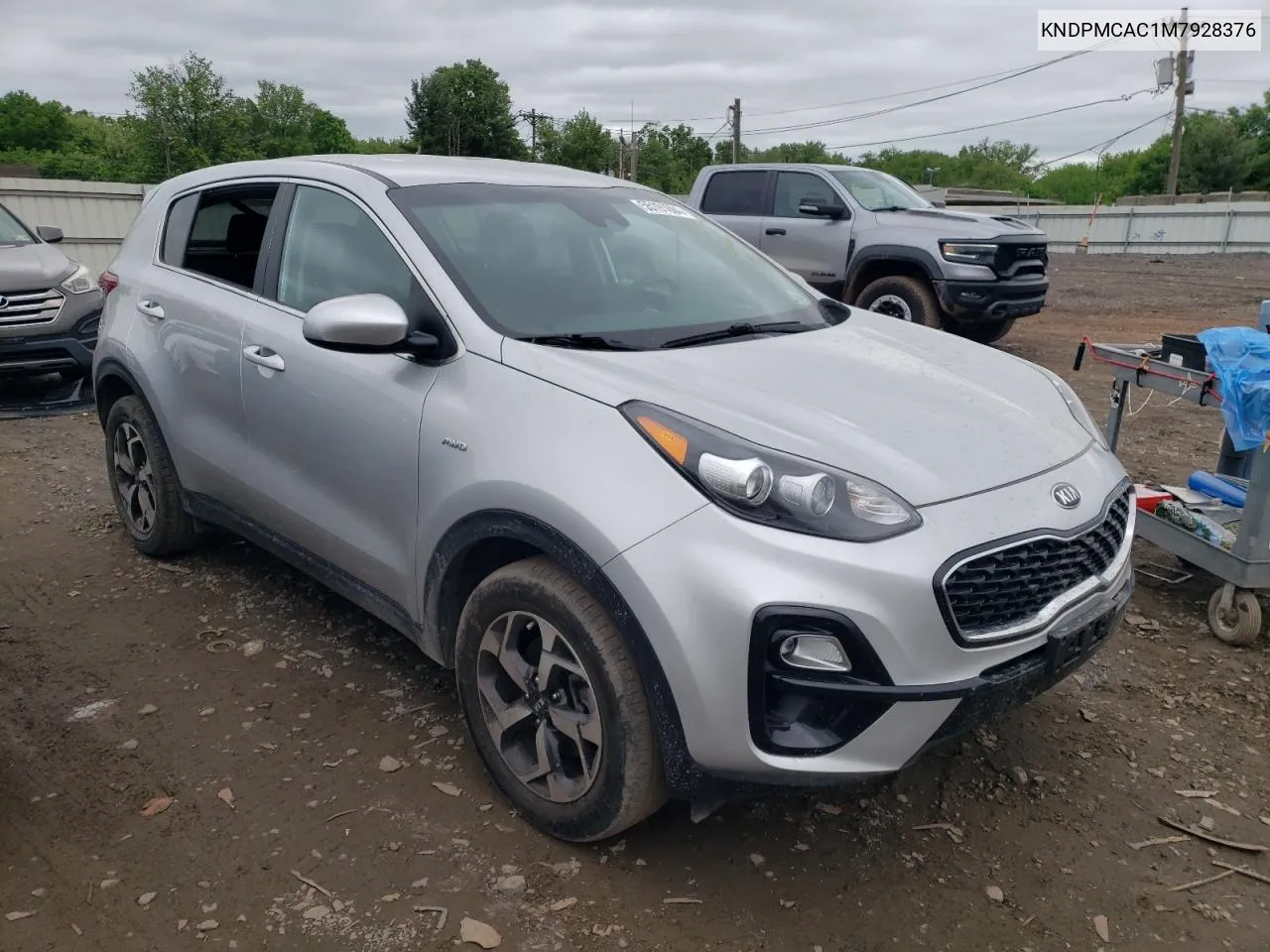 2021 Kia Sportage Lx VIN: KNDPMCAC1M7928376 Lot: 55191684