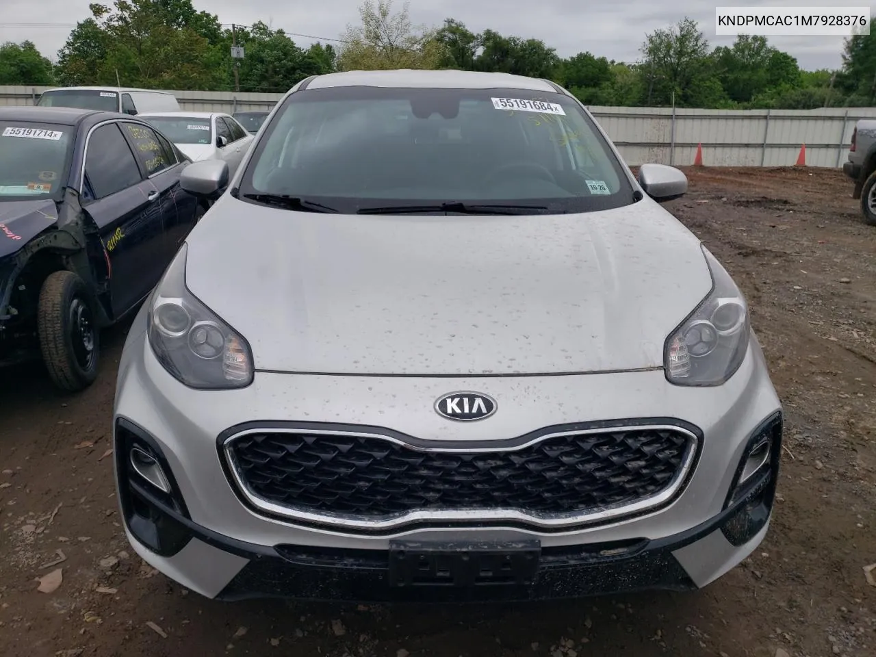 2021 Kia Sportage Lx VIN: KNDPMCAC1M7928376 Lot: 55191684