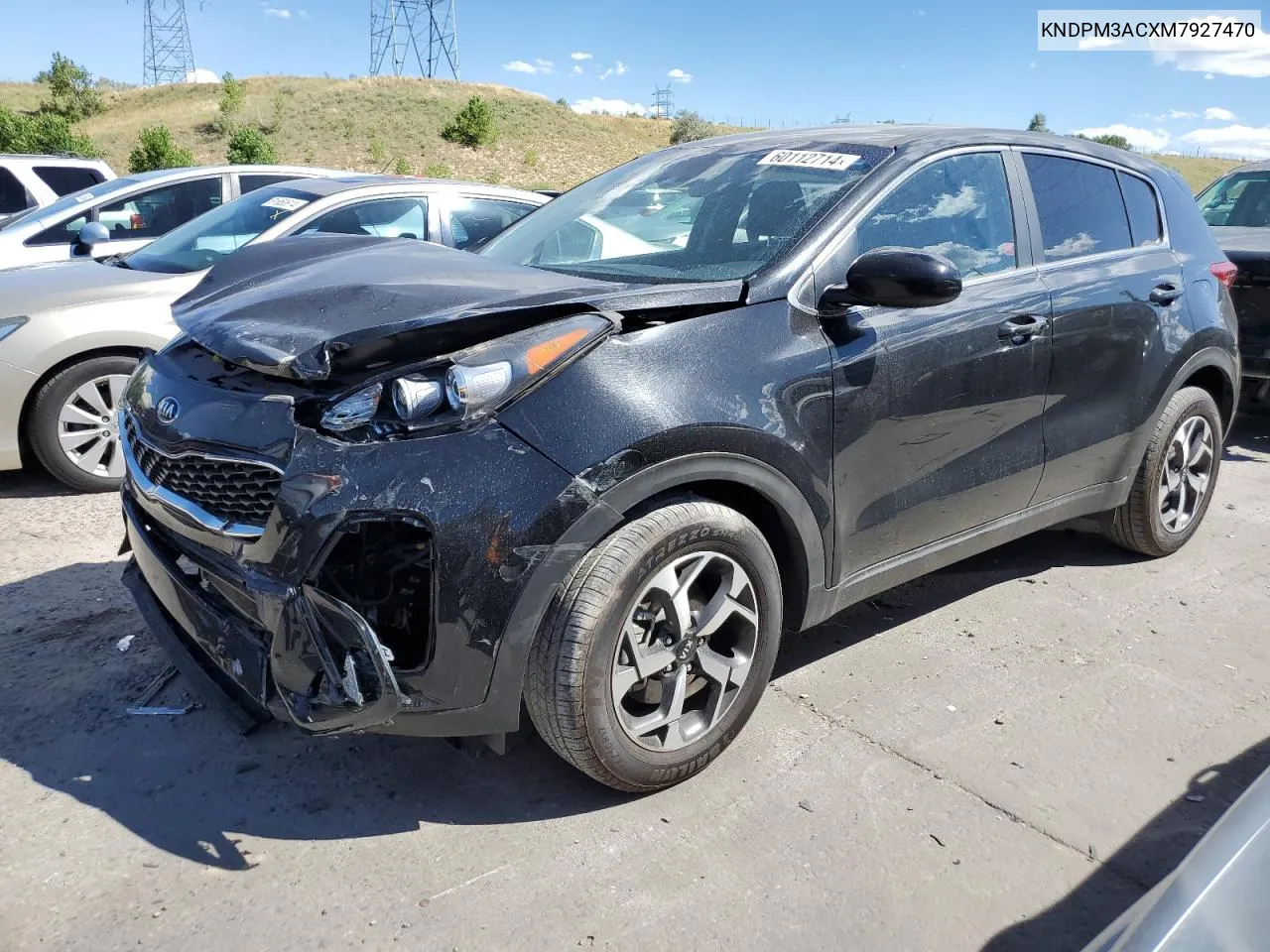 2021 Kia Sportage Lx VIN: KNDPM3ACXM7927470 Lot: 60112714