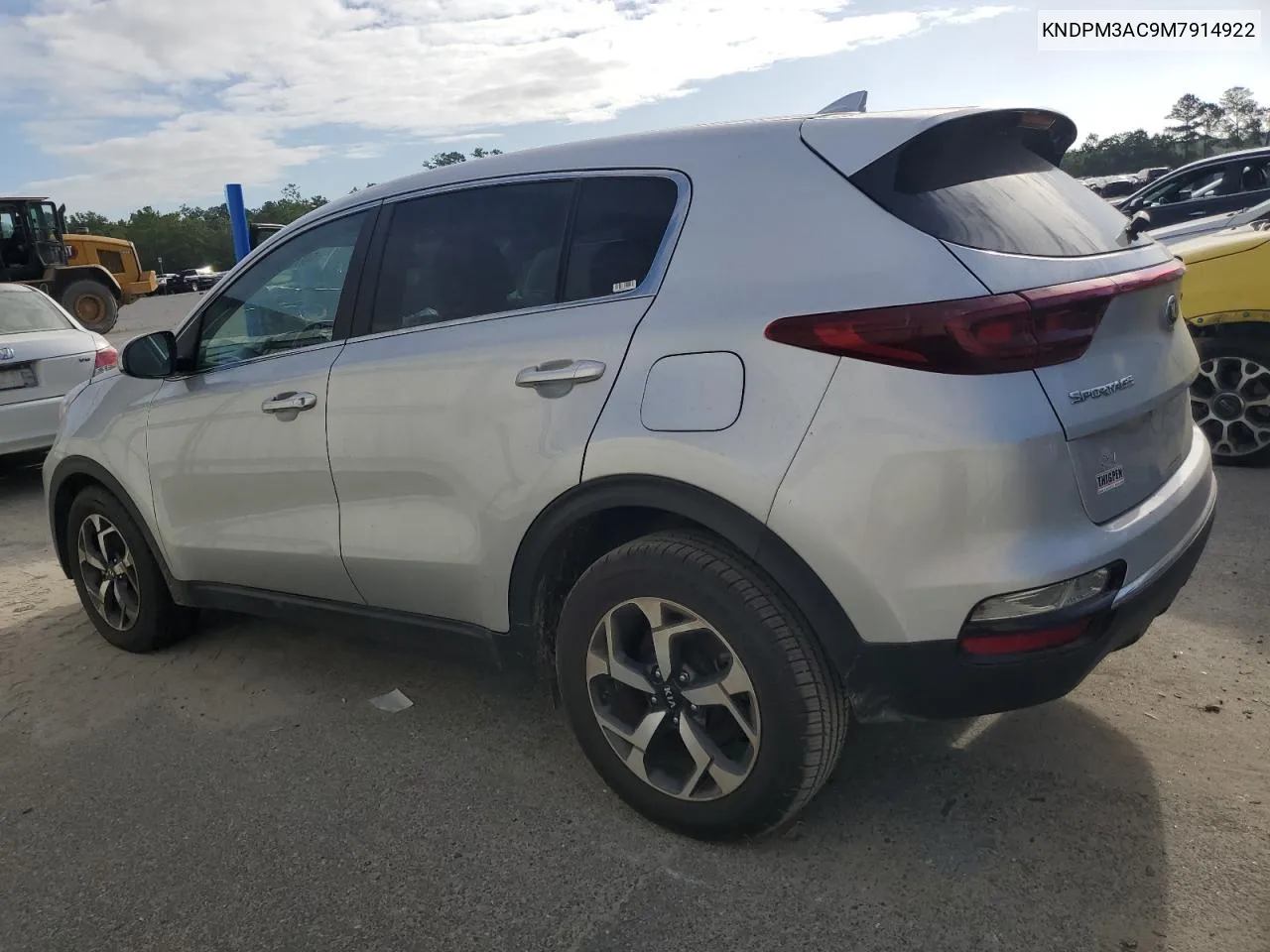 2021 Kia Sportage Lx VIN: KNDPM3AC9M7914922 Lot: 60193874