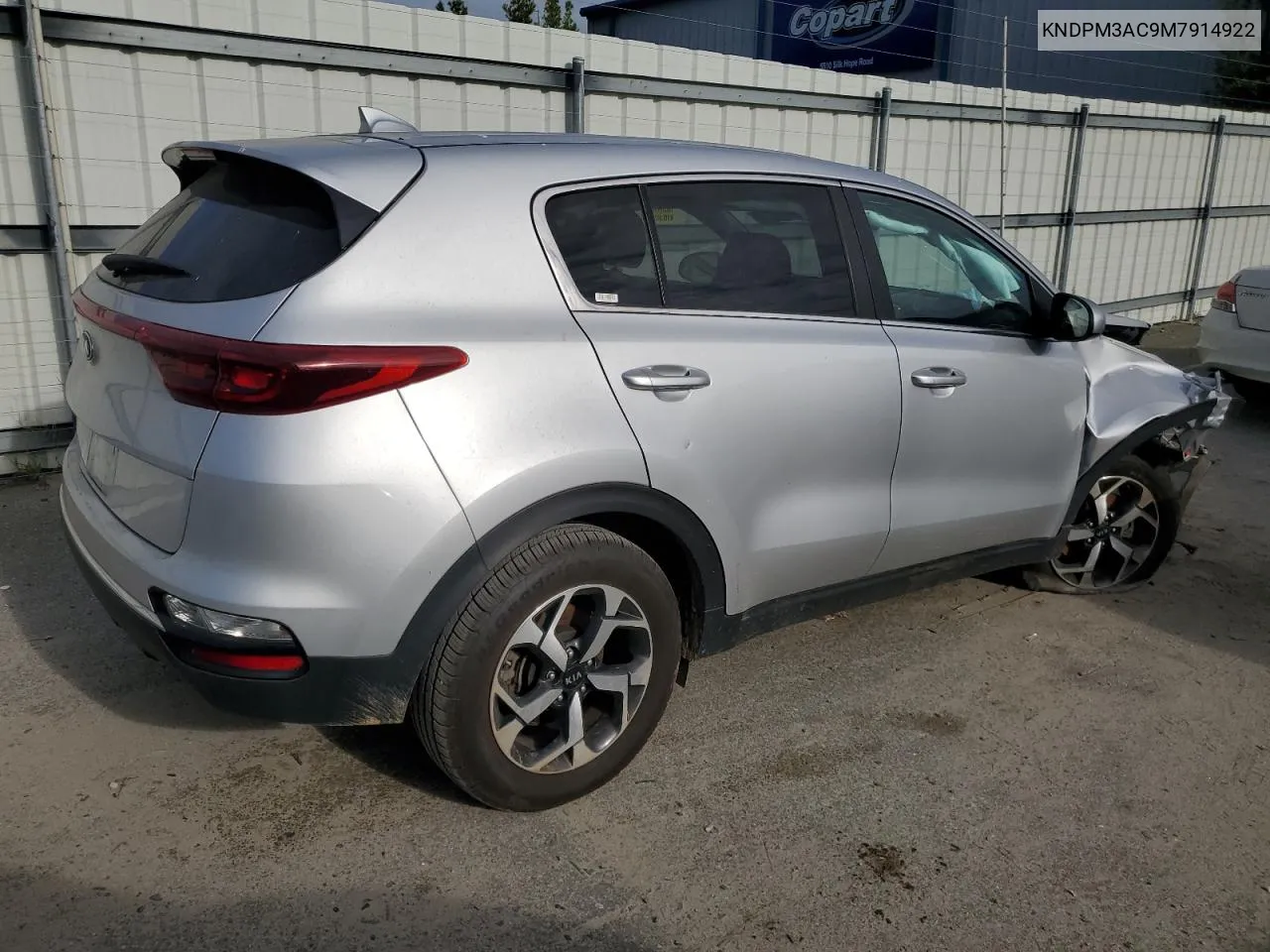 2021 Kia Sportage Lx VIN: KNDPM3AC9M7914922 Lot: 60193874