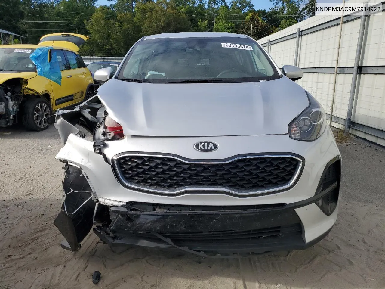 2021 Kia Sportage Lx VIN: KNDPM3AC9M7914922 Lot: 60193874