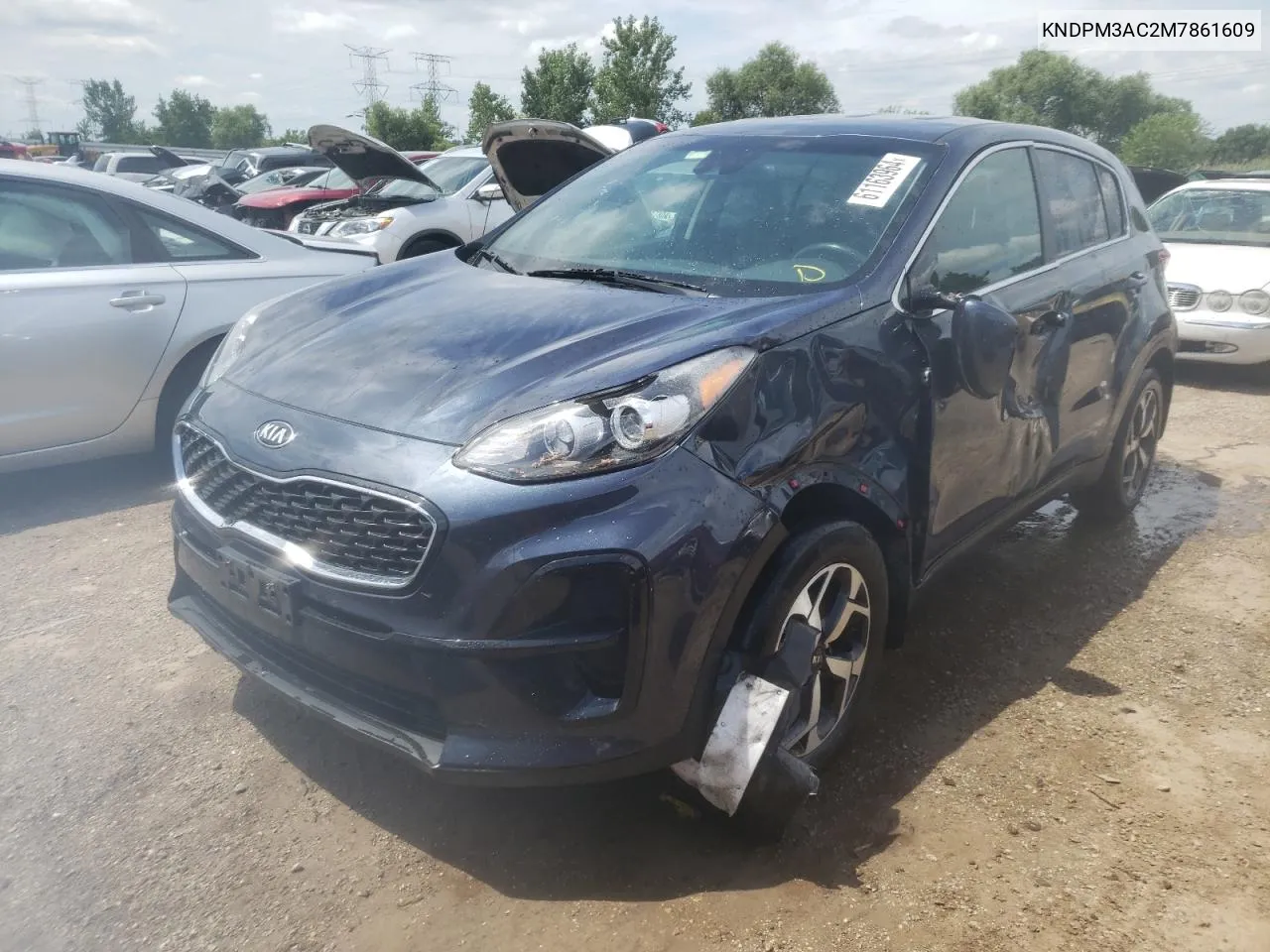 2021 Kia Sportage Lx VIN: KNDPM3AC2M7861609 Lot: 61163964