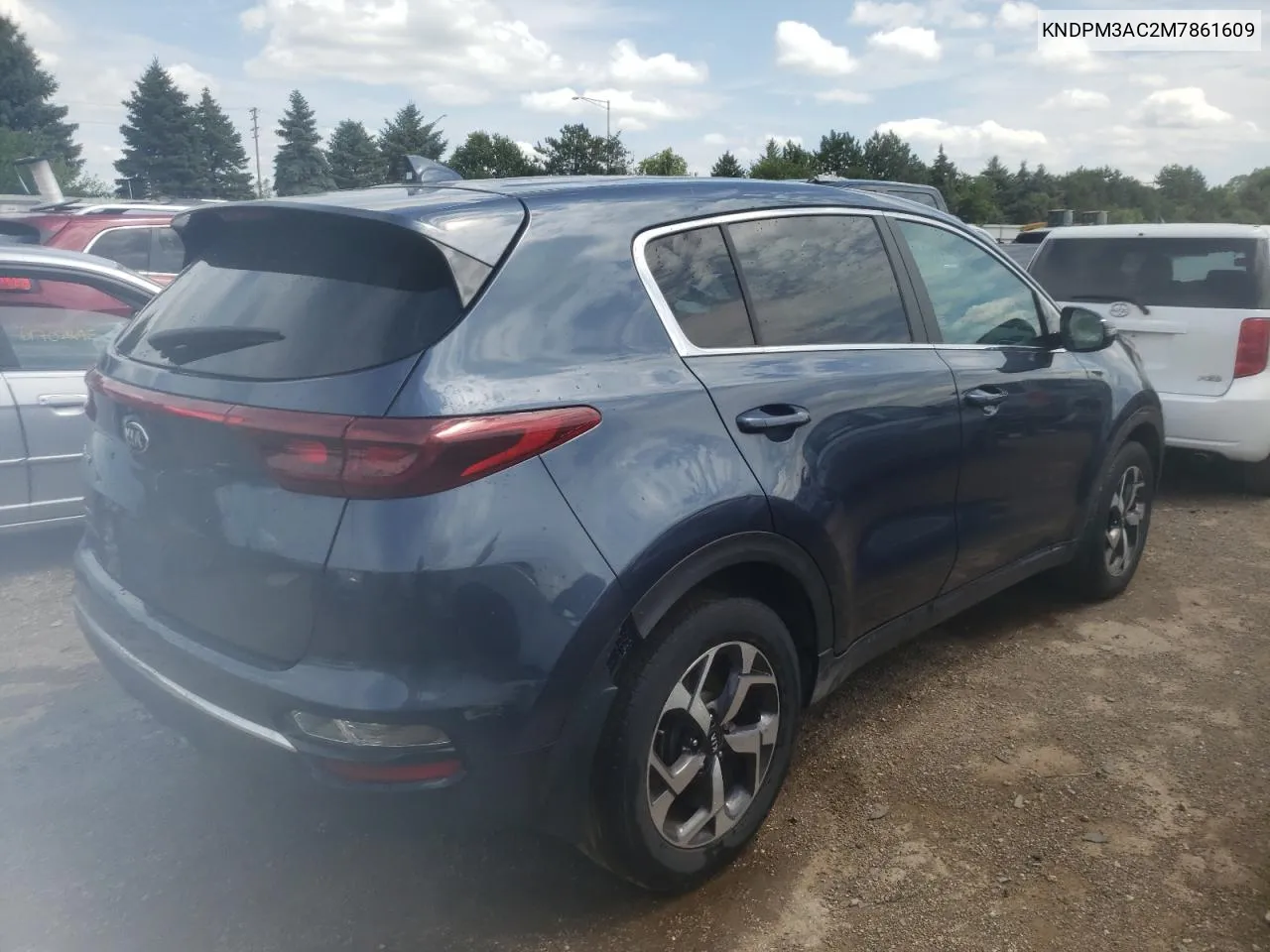 2021 Kia Sportage Lx VIN: KNDPM3AC2M7861609 Lot: 61163964