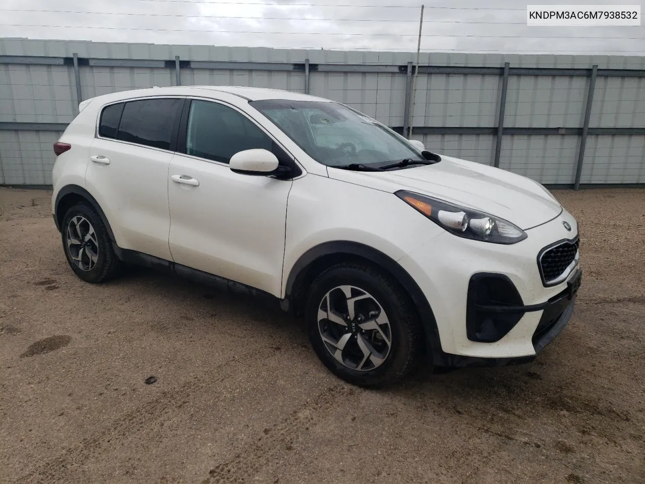 2021 Kia Sportage Lx VIN: KNDPM3AC6M7938532 Lot: 61614924