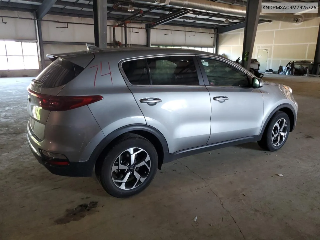 2021 Kia Sportage Lx VIN: KNDPM3AC9M7925726 Lot: 61751434