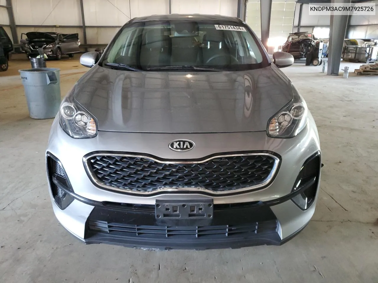 2021 Kia Sportage Lx VIN: KNDPM3AC9M7925726 Lot: 61751434