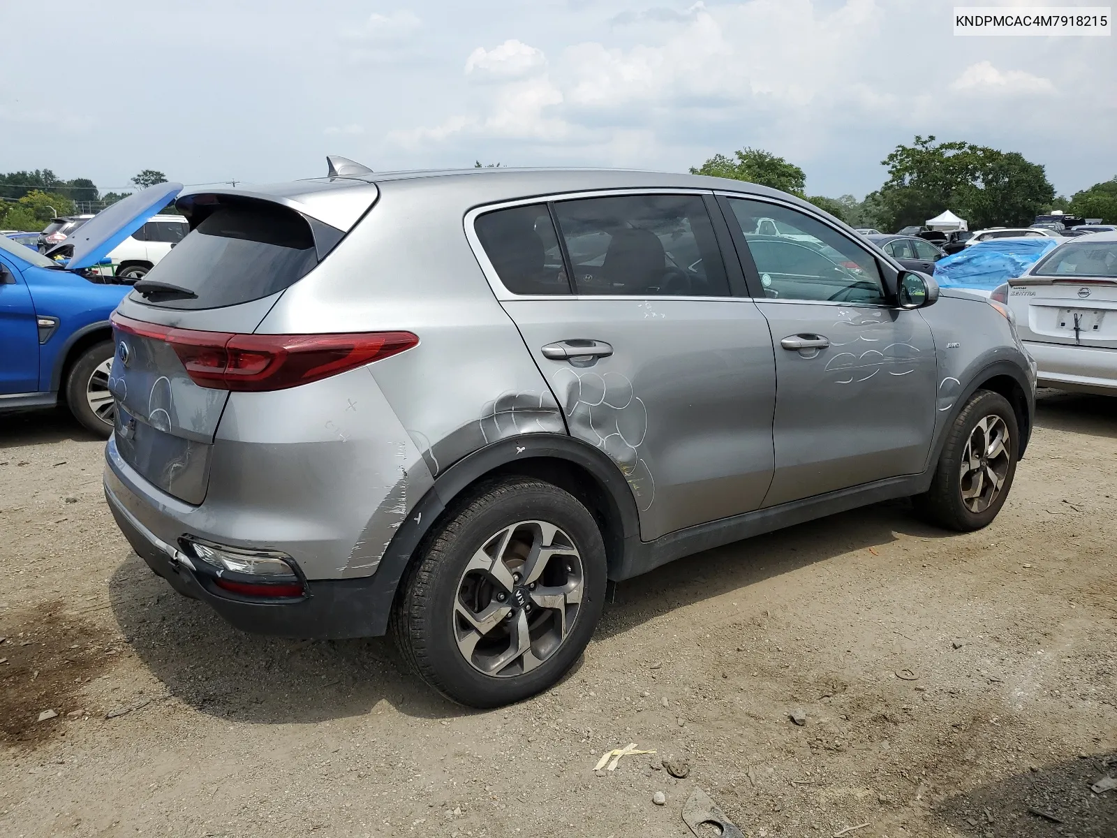 2021 Kia Sportage Lx VIN: KNDPMCAC4M7918215 Lot: 64664274