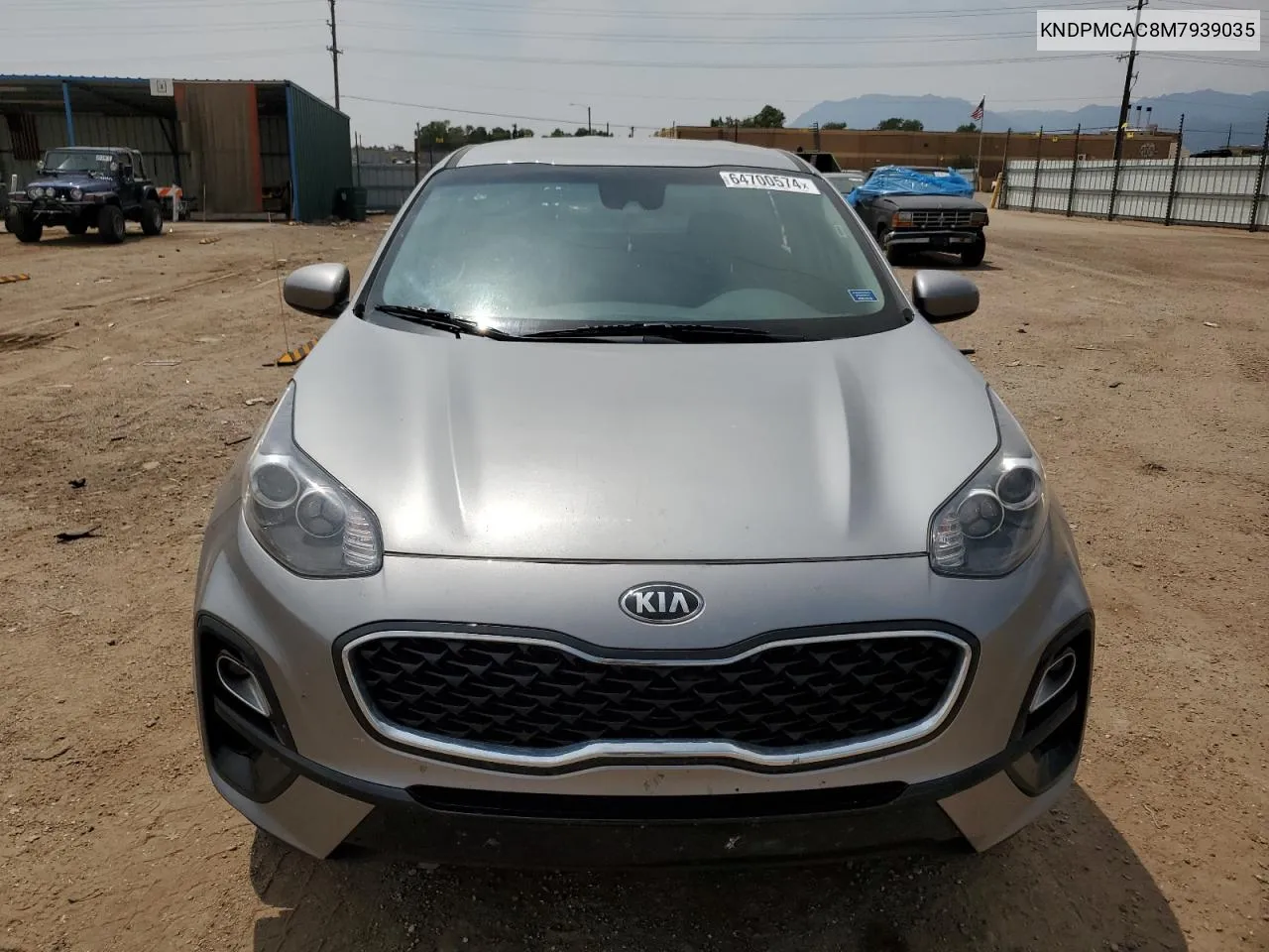 2021 Kia Sportage Lx VIN: KNDPMCAC8M7939035 Lot: 64700574