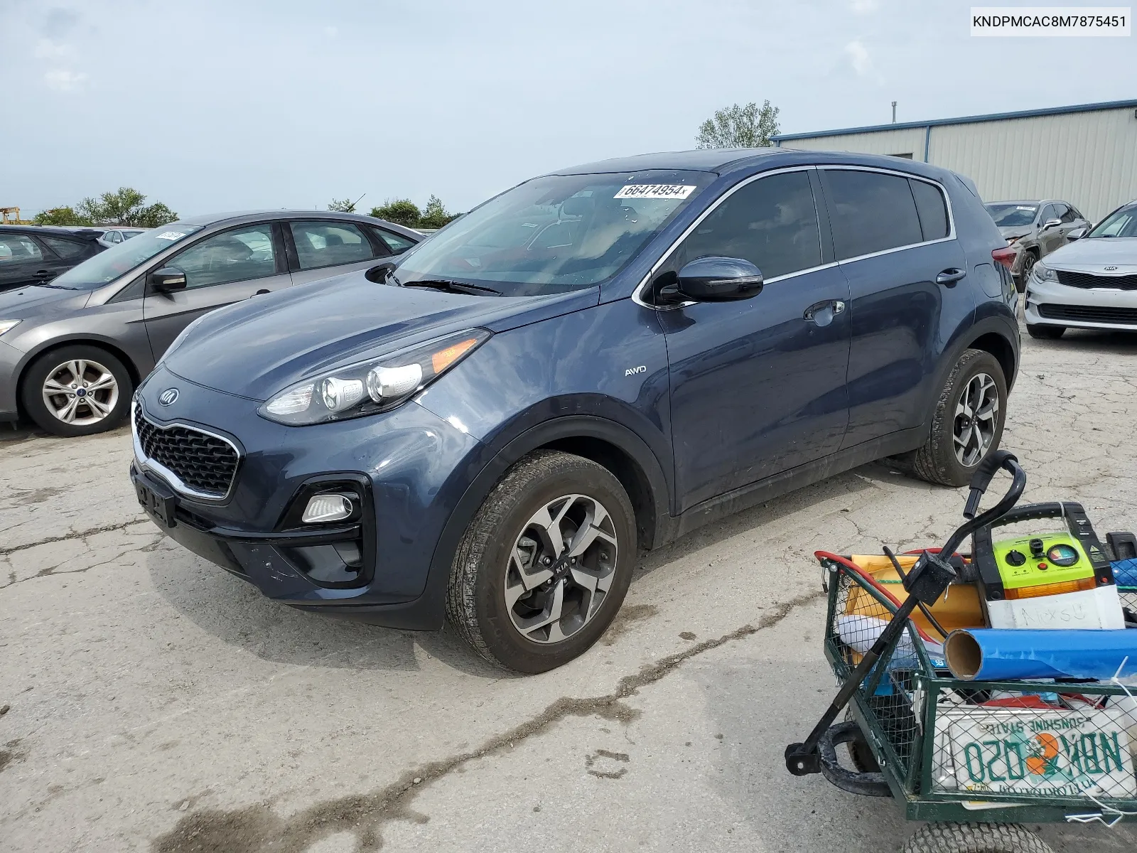 2021 Kia Sportage Lx VIN: KNDPMCAC8M7875451 Lot: 66474954