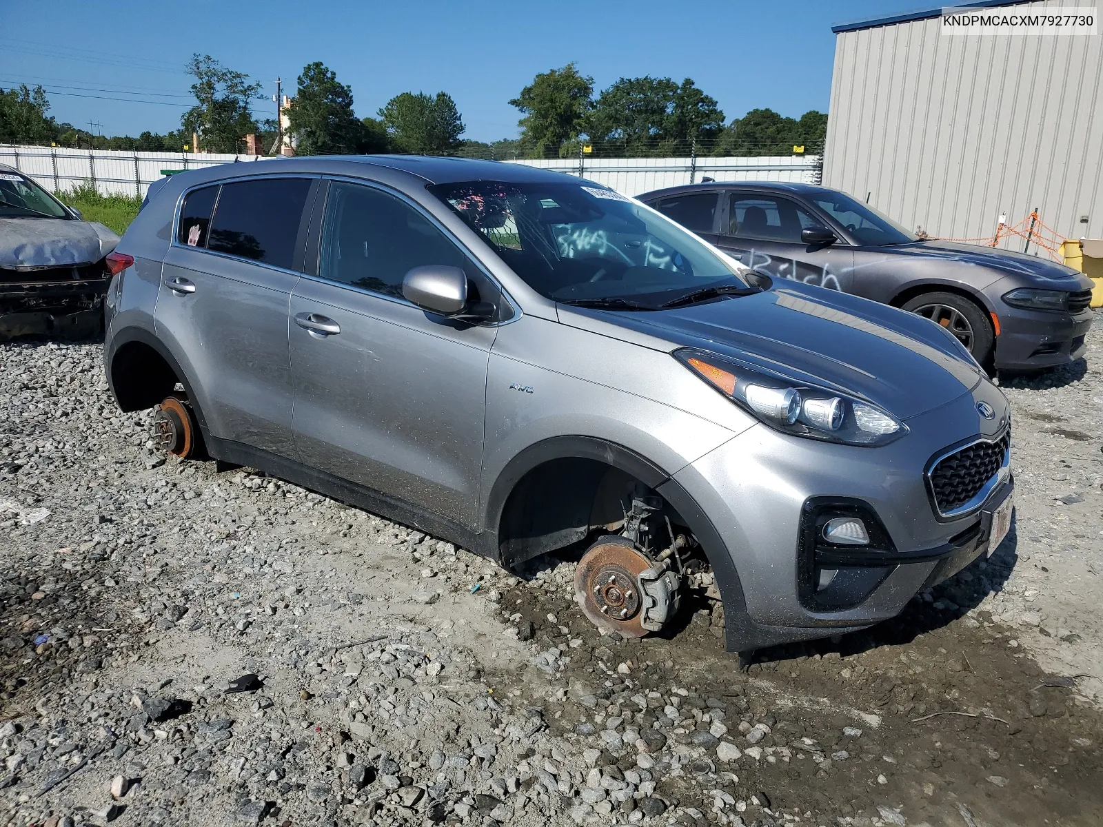 2021 Kia Sportage Lx VIN: KNDPMCACXM7927730 Lot: 66485364