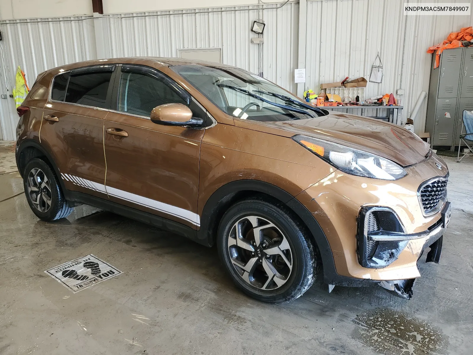 2021 Kia Sportage Lx VIN: KNDPM3AC5M7849907 Lot: 66805384