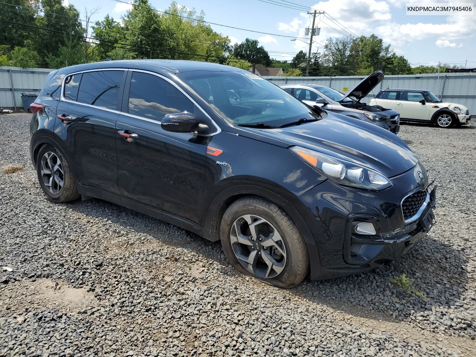 2021 Kia Sportage Lx VIN: KNDPMCAC3M7945406 Lot: 66847264