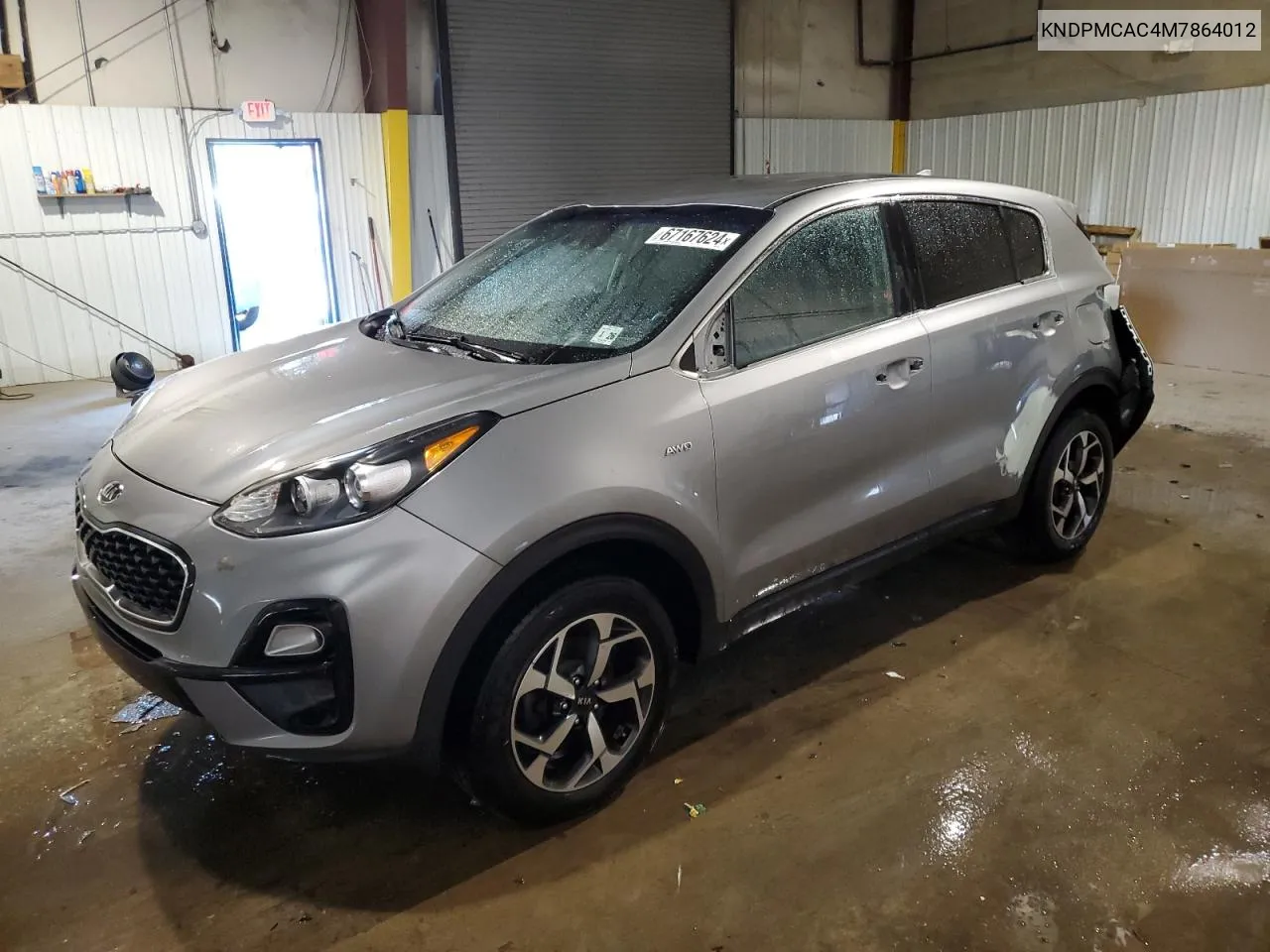 2021 Kia Sportage Lx VIN: KNDPMCAC4M7864012 Lot: 67167624