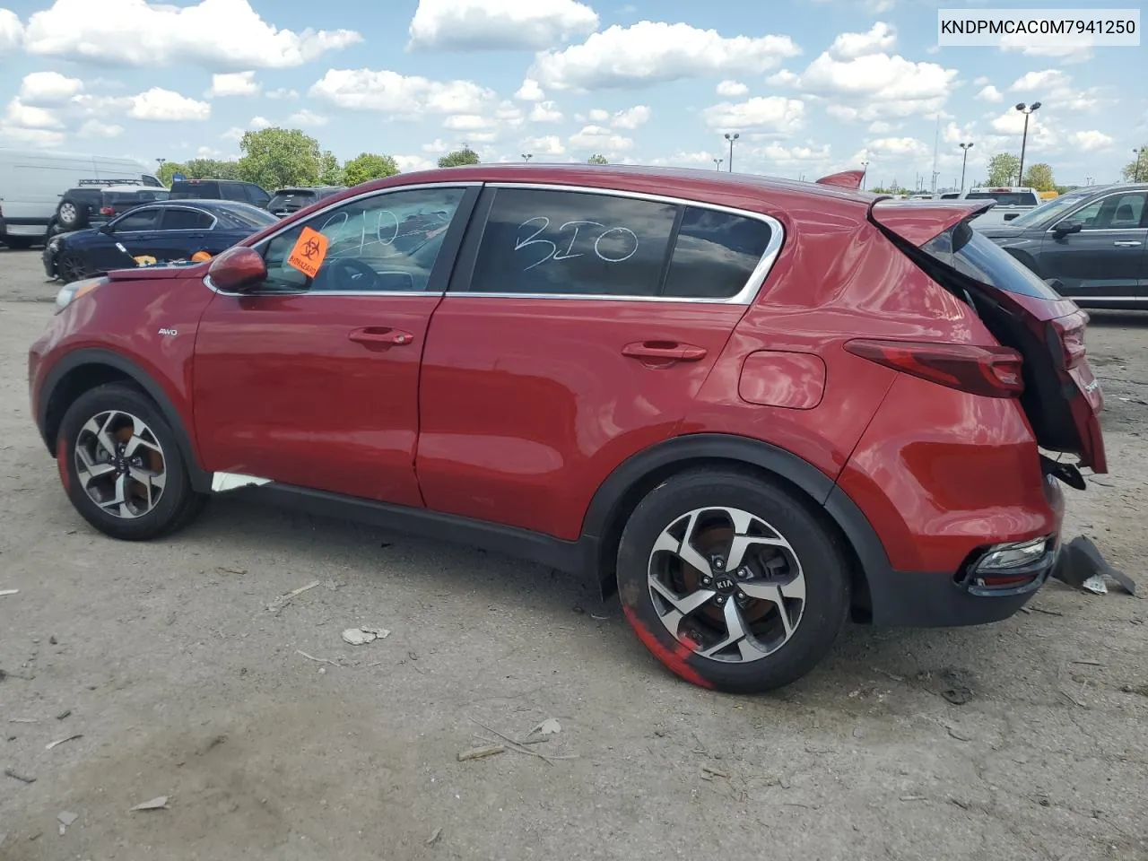 2021 Kia Sportage Lx VIN: KNDPMCAC0M7941250 Lot: 67320594